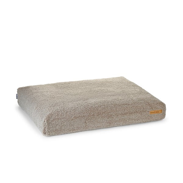 Saltea bej pentru câini din material bouclé 120x90 cm Senso Greige L – MiaCara