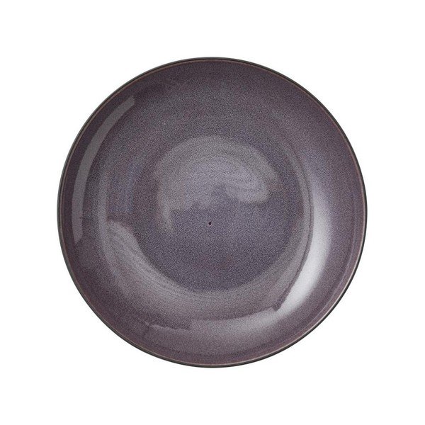 Bol de servire din ceramică și glazură interioară mov Bitz Mensa, diametru 40 cm, negru-image-3