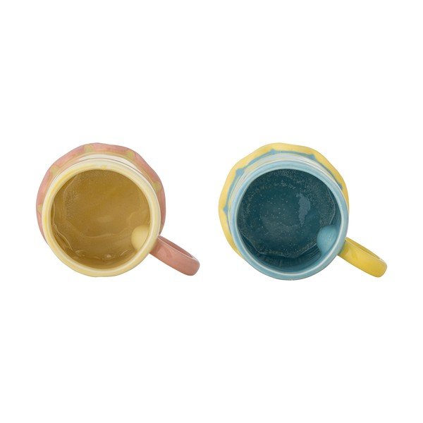 Căni galben-deschis/albastru-deschis 2 buc. din ceramică 350 ml Polly – Bloomingville-image-2