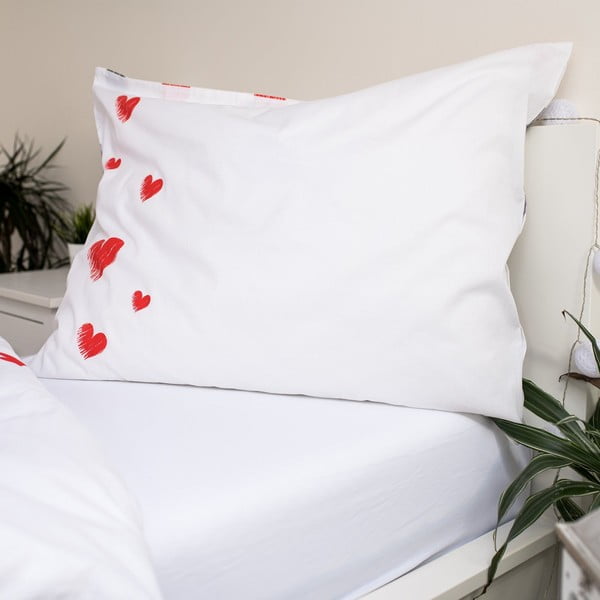 Lenjerie de pat pentru copii din bumbac pentru pat de o persoană 140x200 cm Love – Jerry Fabrics-image-4