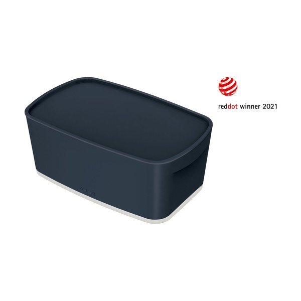 Cutie depozitare cu capac Leitz Cosy, volum 5 l, gri-image-2