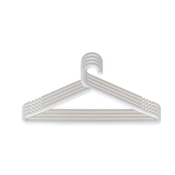 Set 4 umerașe pentru cuierul Karup Design Hongi White, alb-image-1