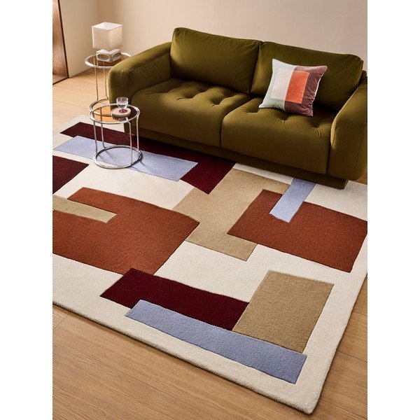Covor țesut manual din lână 160x230 cm Venessla – MADE-image-1