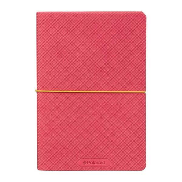 Agendă Polaroid Flexi, A5, cu bandă elastică, roz