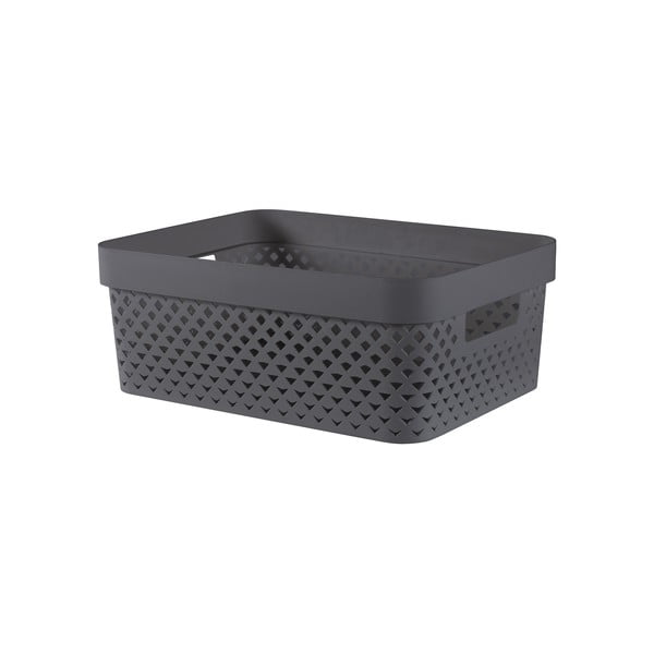 Cutie de depozitare gri închis din plastic 36x27x14 cm Pure – Curver