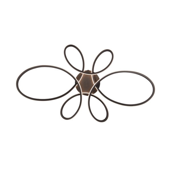 Plafonieră neagră LED 45.5x83 cm Fly – Trio-image-2