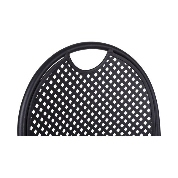 Set 2 scaune din metal Crido Consulting Iron, negru-image-4