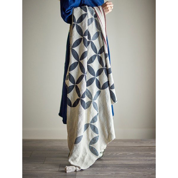 Pătură din amestec de bumbac 130x155 cm Forma – Bloomingville-image-1