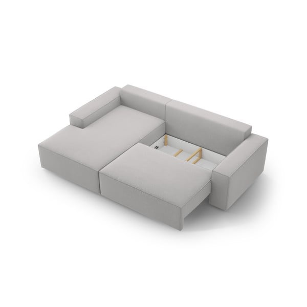 Colțar gri deschis extensibil (cu colț pe partea stângă ) Jodie – Micadoni Home-image-4