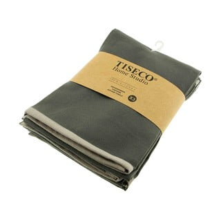 Set 3 prosoape de bumbac Tiseco Home Studio, 50 x 70 cm, gri
