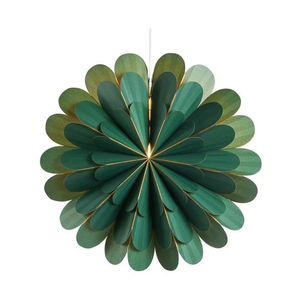 Decorațiune luminoasă verde ø 45 cm  cu model de Crăciun Marigold – Markslöjd