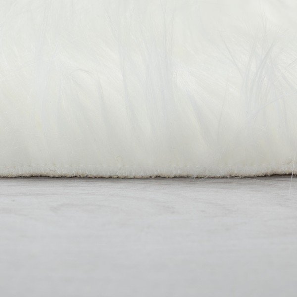 Covor rotund alb ø 120 cm Sheepskin - Flair Rugs-image-4