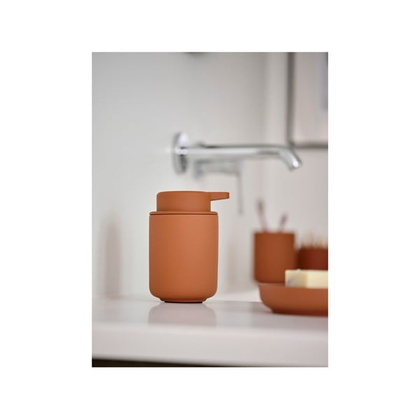 Suport pentru periuța de dinți portocaliu din gresie ceramică Ume – Zone-image-4