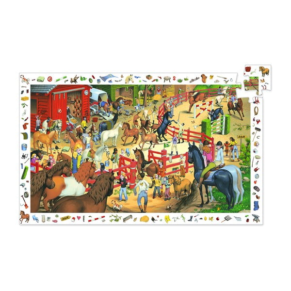 Puzzle pentru copii Djeco Observation Horse-image-1