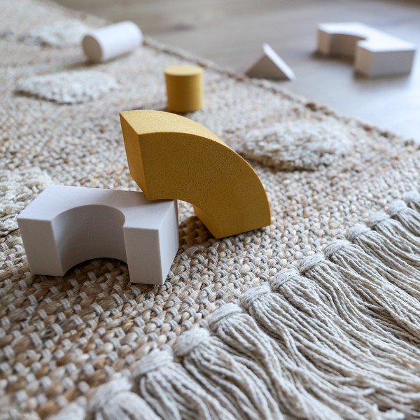 Covor lucrat manual din amestec de iută și bumbac Nattiot Nop, 100 x 150 cm-image-4