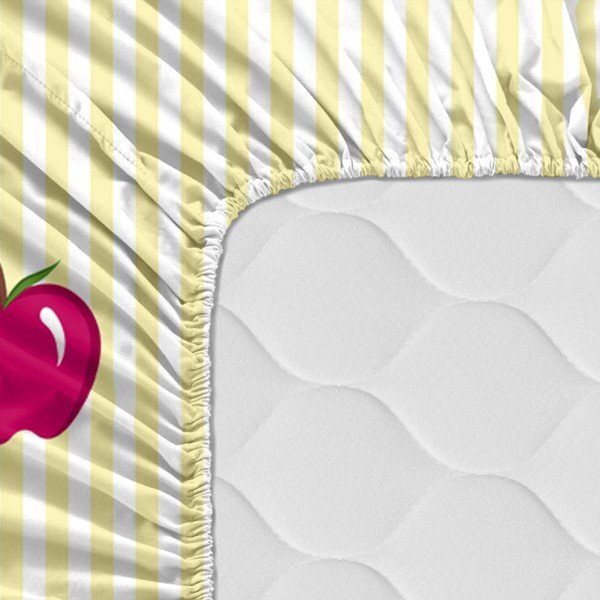 Cearceaf elastic din bumbac Mr. Fox Mirror Mirror Mirror, 90 x 200 cm-image-1