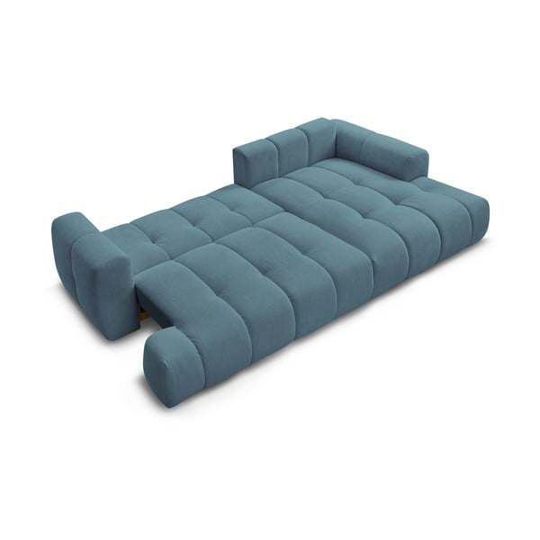 Colțar albastru extensibil/cu spațiu de depozitare (cu colț pe partea dreaptă/cu șezlong) Fuji – Bobochic Paris-image-4