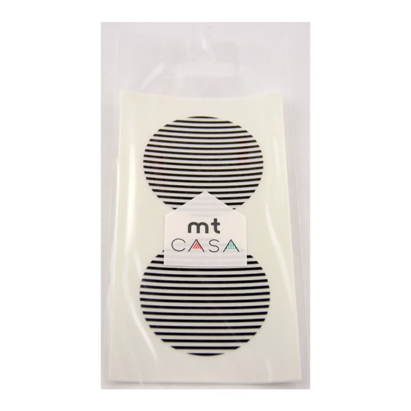Set 10 autocolante washi MT Masking Tape Casa, negru - alb 