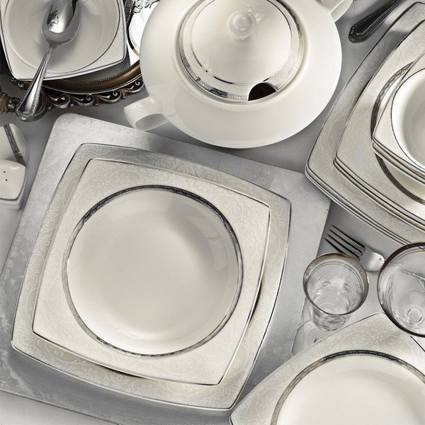 Set veselă din porțelan Kutahya Simple, 52 piese-image-3