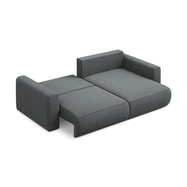 Colțar gri închis extensibil/cu spațiu de depozitare (cu colț pe partea dreaptă/cu șezlong) Kapua – Makamii-image-3