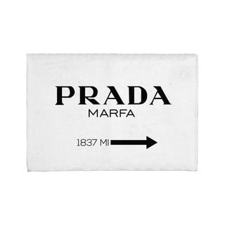 Covoraș de baie Really Nice Things Prada, 60 x 40 cm, alb - negru