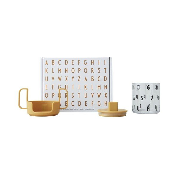 Cană pentru copii Design Letters Grow With Your Cup, galben muștar-image-2