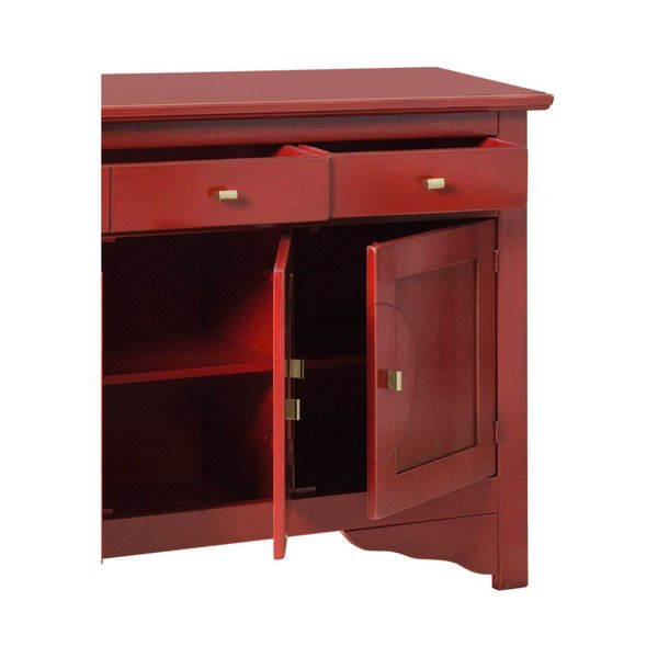 Dulap pentru veselă Evegreen House Credenza, roșu-image-3