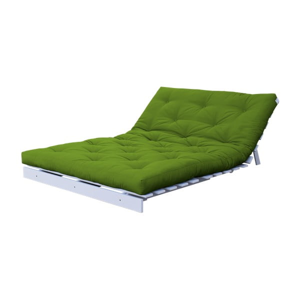 Canapea extensibilă Karup Roots White/Lime-image-4