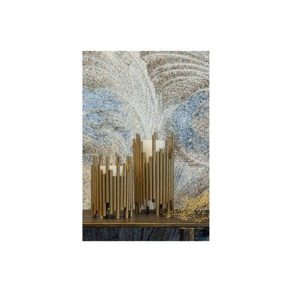 Sfeșnic metalic BePureHome, înălțime 18 cm, auriu-image-2