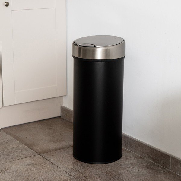 Coș de gunoi Addis Top, 40 l, negru-image-1