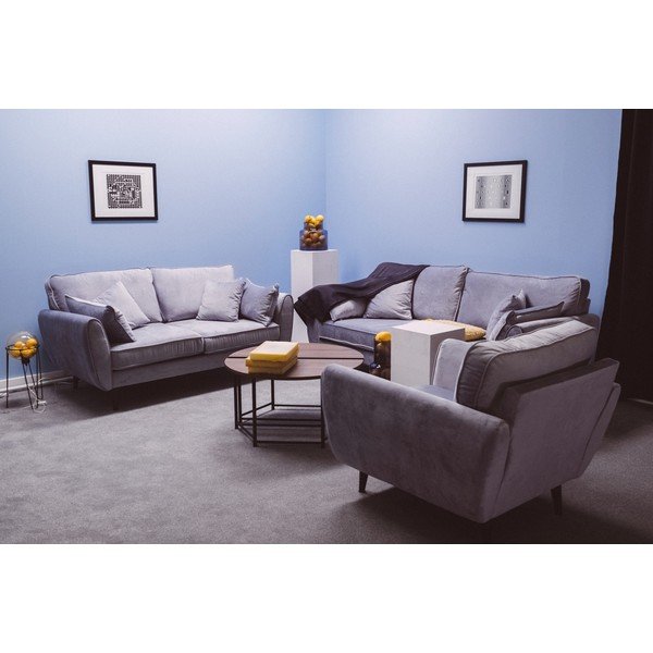 Canapea din catifea My Pop Design Auteuil, verde-image-1