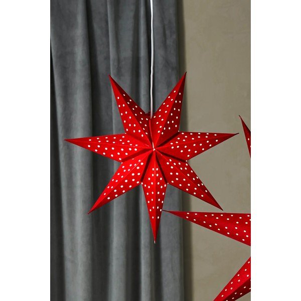 Decorațiune luminoasă de Crăciun roșie suspendată cu baterii ø 45 cm Blink – Markslöjd-image-2