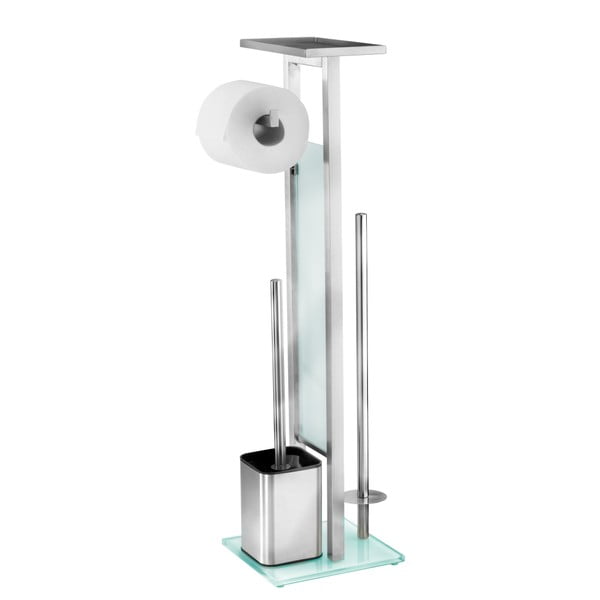 Perie de toaletă cu suport pentru hârtie Wenko Debar-image-2