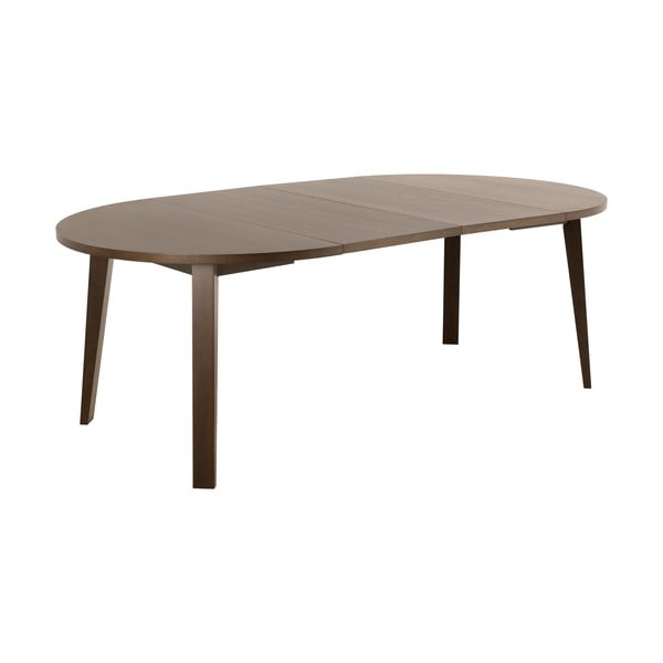 Masă de dining rotundă extensibilă cu aspect de lemn de stejar cu blat suplimentar ø 120 cm A-Line – Actona-image-3