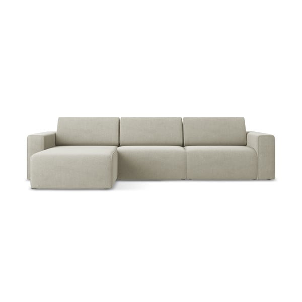Colțar modular bej (cu colț pe partea stângă) Kalea – Makamii