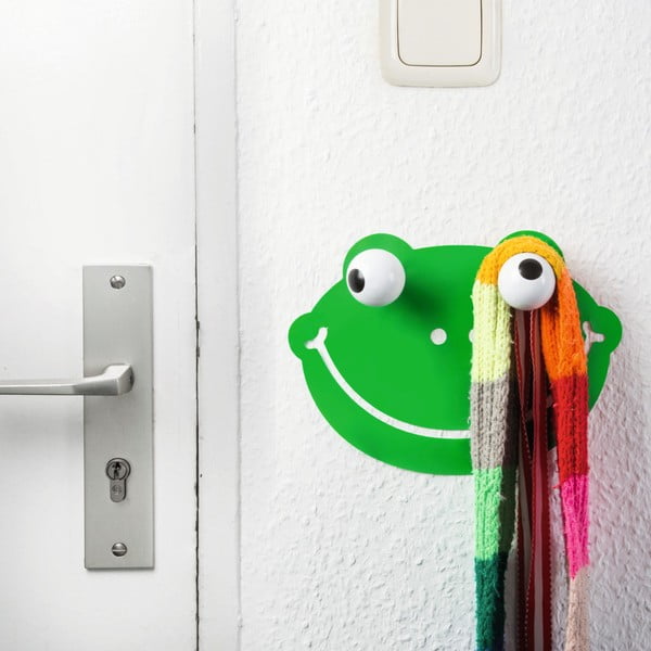 Cârlig decorativ și autocolant de perete Donkey Hooklys Froggy