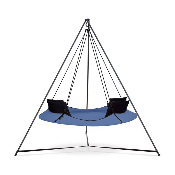 Leagăn de grădină albastru cu suport - Hangout Pod-image-1