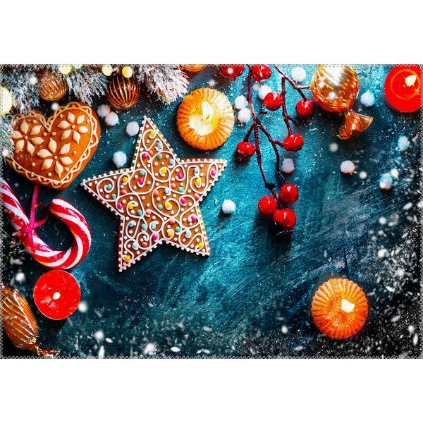 Covor Vitaus Christmas Period Star Cookie, 50 x 80 cm