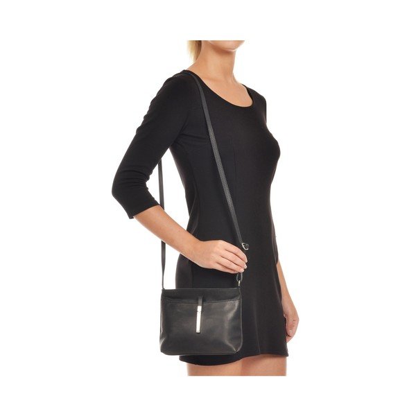 Geantă din piele Roberta M Béatrice, negru-image-1