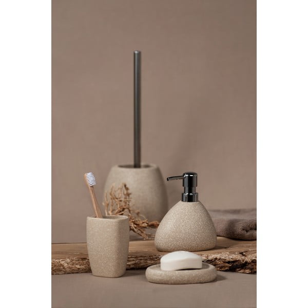 Perie WC din ceramică Wenko Pion, bej-image-1