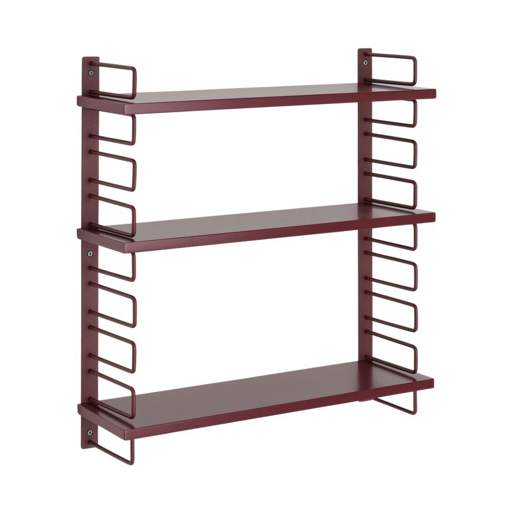 Raft roșu etajat din metal 54 cm Iseo – Ellos Home