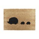 Covoraș de intrare din fibre de nucă de cocos 40x60 cm Hedgehog Family – Artsy Doormats