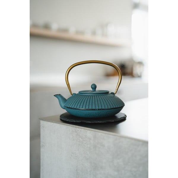 Ceainic albastru din fontă 1,1 l Linhai – Bredemeijer-image-1