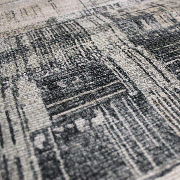 Covor tip traversă gri lavabil 60x230 cm Silas Abstract – Flair Rugs-image-3