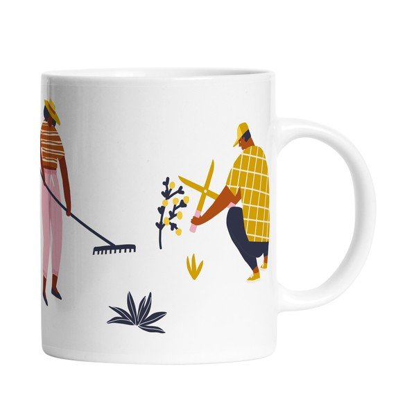 Cană din ceramică albă Butter Kings Planting, 330 ml-image-2