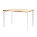 Masă cu picioare rotunjite Ragaba TRIVENTI, 120 x 80 cm, natural-alb