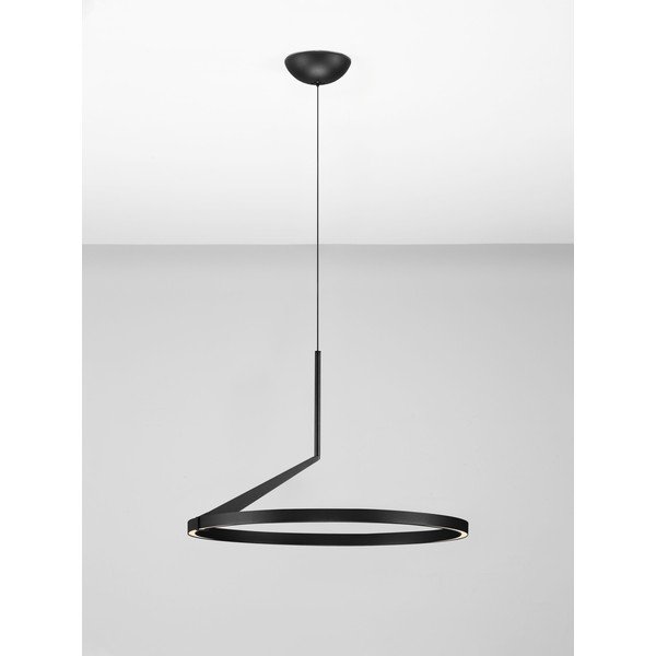 Lustră negru-mat LED cu intensitate reglabilă din aluminiu ø 60 cm Tilia – Nova Luce-image-4