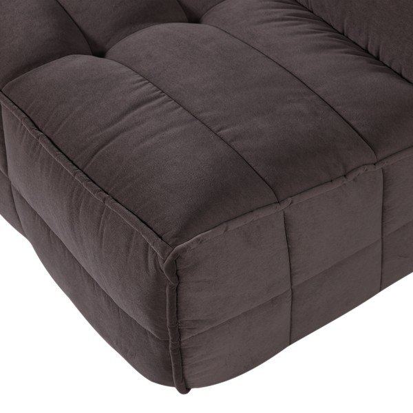 Canapea maro cu tapițerie din catifea 204 cm Cluster – vtwonen-image-3