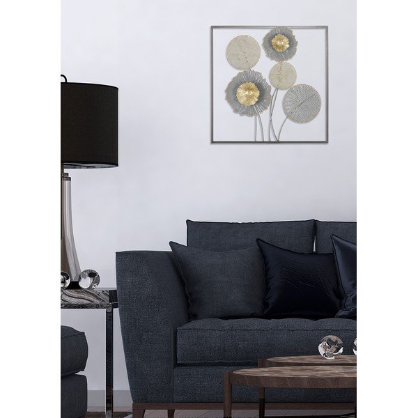 Decorațiune metalică pentru perete Mauro Ferretti Squity, 50 x 50 cm-image-1