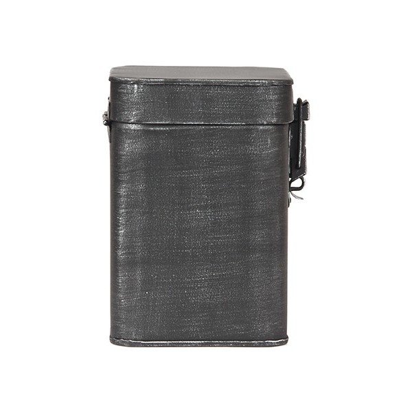 Recipient metalic pentru depozitare LABEL51, înălțime 17 cm, negru-image-3
